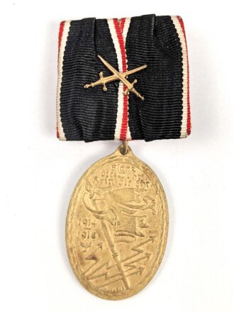 Kyffhäuserbund,  Kriegsdenkmünze 1914-18 , an Einzelspange