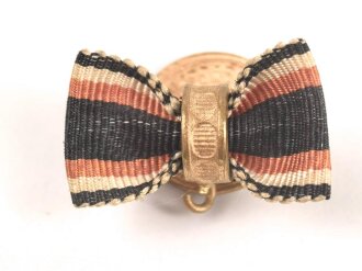 Kyffhäuserbund,  Knopflochminiatur zur Kriegsdenkmünze 1914-18