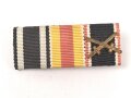 Bandspange Eisernes Kreuz 2. Klasse 1914, Badische Verdienstmedaille , Kyffhäuserbund Kriegsdenkmünze 1914-18 , Breite 45mm