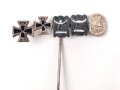 Miniatur 9mm Eisernes Kreuz 1. und 2. Klasse 1914,  Ehrenzeichen Schlesischer Adler 1. und 2. Stufe, Verwundetenabzeichen silber