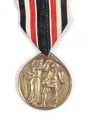 Deutsche Ehrendenkmünze des Weltkrieges 1914-1918, an langem Band mit mit Kampfabzeichen