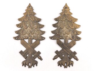 Freikorps , Paar Kragenabzeichen für Angehörige im Grenzschutz Ost