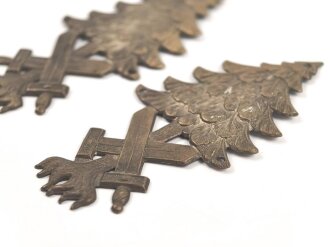 Freikorps , Paar Kragenabzeichen für Angehörige im Grenzschutz Ost