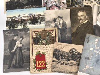 Kaiserreich und 1. Weltkrieg, 25 Stück Ansichtskarten