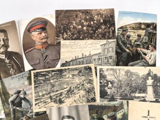 Kaiserreich und 1. Weltkrieg, 25 Stück Ansichtskarten