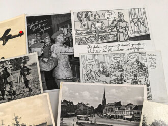 2.Weltkrieg, 17 Stück Ansichtskarten