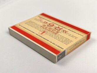 Schachtel Zigaretten "Reemtsma R6" ungeöffnet , Steuerbanderole mit Hakenkreuz