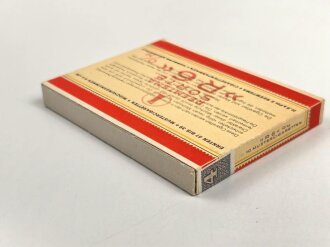 Schachtel Zigaretten "Reemtsma R6" ungeöffnet , Steuerbanderole mit Hakenkreuz