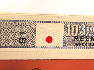 Schachtel Zigaretten "Reemtsma R6" ungeöffnet , Steuerbanderole mit Hakenkreuz