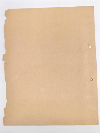 Ehren- und Erinnerungskreuz Marinekorps Flandern, Verleihungsurkunde Maße etwa 22 x 29cm, defekt