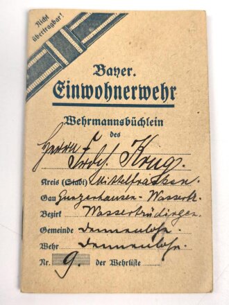 Bayerische Einwohnerwehr, "...