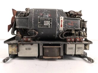 Luftwaffe, Umformer U.10/E, Ln 27377 für Fu.G 10. Funktion nicht geprüft, ungereinigt.