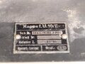 Luftwaffe, Umformer U.10/E, Ln 27377 für Fu.G 10. Funktion nicht geprüft, ungereinigt.