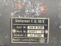Luftwaffe, Umformer U.10/E, Ln 27377 für Fu.G 10. Funktion nicht geprüft, ungereinigt.