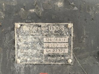 Luftwaffe Umformer U/10 s, Ln 27375, Einankerumformer für den Sender der FuG10-Anlage. Originallack, Funktion nicht geprüft