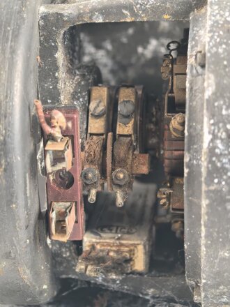 Luftwaffe Umformer U/10 s, Ln 27375, Einankerumformer für den Sender der FuG10-Anlage. Originallack, Funktion nicht geprüft