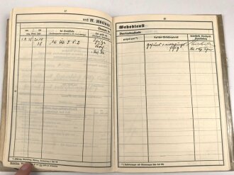 Heer, Wehrstammbuch eines Angehörigen zunächst Infanterie Regiment 41, danach Infanterie Regiment 289 und 480. Eisernes Kreuz 2. Klasse, Verwundetenabzeichen in silber, Ostmedaille.  Rußlandfeldzug.
