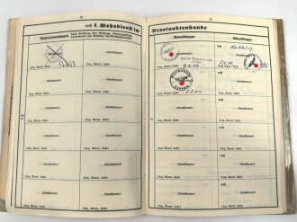 Heer, Wehrstammbuch eines Angehörigen zunächst Infanterie Regiment 41, danach Infanterie Regiment 289 und 480. Eisernes Kreuz 2. Klasse, Verwundetenabzeichen in silber, Ostmedaille.  Rußlandfeldzug.