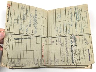 Heer, Wehrstammbuch eines Angehörigen zunächst Infanterie Regiment 41, danach Infanterie Regiment 289 und 480. Eisernes Kreuz 2. Klasse, Verwundetenabzeichen in silber, Ostmedaille.  Rußlandfeldzug.