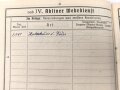 Heer, Wehrstammbuch eines zunächst Angehörigen Infanterie Ersatz Btl 19 München, danach weitere Infanteristische Einheiten, Heereswaffenmeisterschule, zuletzt Beobachtungs Ersatz und Ausbildungs Abteilung 7.