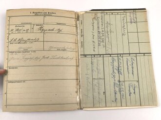 Heer, Wehrstammbuch eines Angehörigen zunächst...