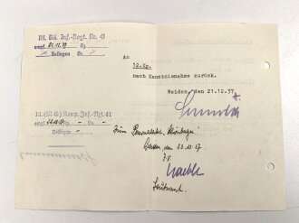 Heer, Wehrstammbuch eines Angehörigen zunächst MG Kompanie Infanterie Regiment 41 Weiden, dann Kriegsschule Dresden, Grenadier Regiment 476, entlassen am 15.8.44. SA Sportabzeichen, Rußlandfeldzug