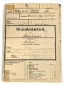 Heer, Wehrstammbuch eines Angehörigen zunächst MG Kompanie Infanterie Regiment 41 Weiden, dann Kriegsschule Dresden, Grenadier Regiment 476, entlassen am 15.8.44. SA Sportabzeichen, Rußlandfeldzug