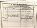 Heer, Wehrstammbuch eines Angehörigen zunächst MG Kompanie Infanterie Regiment 41 Weiden, dann Kriegsschule Dresden, Grenadier Regiment 476, entlassen am 15.8.44. SA Sportabzeichen, Rußlandfeldzug