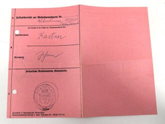 Heer , Wehrstammbuch eines Angehörigen zunächst Infanterie Ersatz Batl. 72 Karlsbad, danach etliche weitere Einheiten, zuletzt Panzer Grenadier Sturmbtl 2. Panzerarmee. Besetzung des Departemets Indre et Loire , Ende 1943 Bekämpfung der Bandenbewegung im