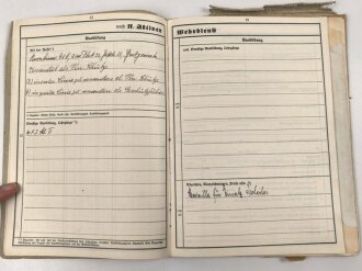 Heer, Wehrstammbuch eines Angehörigen zunächst MG Batl. 47 Würzburg, später unter anderem Panzerjäger Ersatz Abteilung 10, Grenadier Ers. btl 55, zuletzt Panzerjäger Abteilung 218.