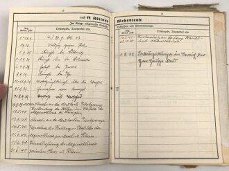 Heer, Wehrstammbuch eines Angehörigen zunächst MG Batl. 47 Würzburg, später unter anderem Panzerjäger Ersatz Abteilung 10, Grenadier Ers. btl 55, zuletzt Panzerjäger Abteilung 218.