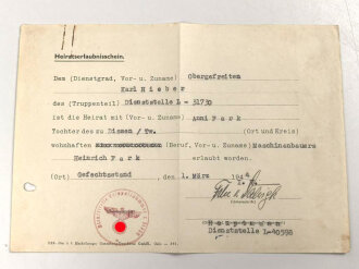 Luftwaffe, Wehrstammbuch eines Angehörigen zunächst Fliegerausbildungsregiment 23 Kaufbeuren, dann unter anderem Aufklärungsstaffel 4, Kampfgeschwader 51.