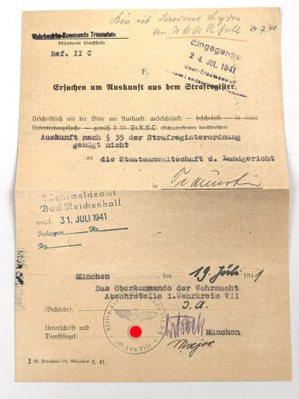 Luftwaffe, Wehrstammbuch eines Angehörigen zunächst Fliegerausbildungsregiment 23 Kaufbeuren, dann unter anderem Aufklärungsstaffel 4, Kampfgeschwader 51.