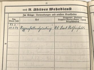 Luftwaffe, Wehrstammbuch eines Angehörigen zunächst Fliegerausbildungsregiment 23 Kaufbeuren, dann unter anderem Aufklärungsstaffel 4, Kampfgeschwader 51.