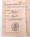 Luftwaffe, Wehrstammbuch eines Angehörigen zunächst Fliegerausbildungsregiment 23 Kaufbeuren, dann unter anderem Aufklärungsstaffel 4, Kampfgeschwader 51.