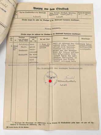 Heer, Wehrstammbuch eines Angehörigen zunächst Infanterie Ersatz Btl. 342, danach weitere Infanteristische Einheiten, zuletzt Grenadier Regiment 72. Rußlandfeldzug, Angriff zur Eroberung der Festung Sewastopol,