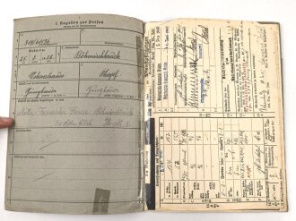 Heer, Wehrstammbuch eines Angehörigen der Artillerie...