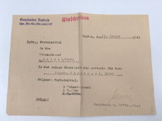 Heer, Wehrstammbuch eines Angehörigen zunächst Artillerie Ersatz Abteilung Regensburg, danach weitere Artillereinheiten, Rußlandfeldzug, eingetragene Ostmedaille.