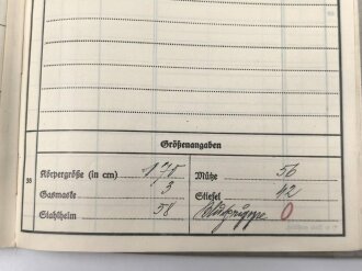Heer, Wehrstammbuch eines Angehörigen  zunächst Infanterie Ersatz Btl 97 Eger, danach I.R. 163, entlassen am 14.12.42.