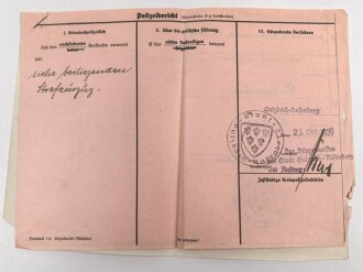 Heer, Wehrstammbuch eines Angehörigen  zunächst Infanterie Ersatz Btl 97 Eger, danach I.R. 163, entlassen am 14.12.42.