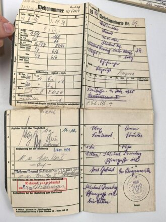 Heer, Wehrstammbuch eines Angehörigen  zunächst Infanterie Ersatz Btl 97 Eger, danach I.R. 163, entlassen am 14.12.42.