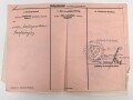 Heer, Wehrstammbuch eines Angehörigen  zunächst Infanterie Ersatz Btl 97 Eger, danach I.R. 163, entlassen am 14.12.42.