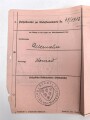 Heer, Wehrstammbuch eines Angehörigen  zunächst Infanterie Ersatz Btl 97 Eger, danach I.R. 163, entlassen am 14.12.42.