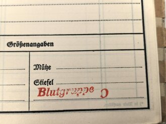 Heer, Wehrstammbuch eines Angehörigen im Infanterie Regiment 41 Amberg.