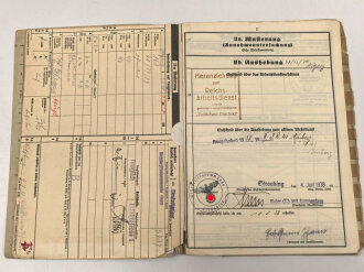 Heer, Wehrstammbuch eines Angehörigen im Infanterie Regiment 41 Amberg.