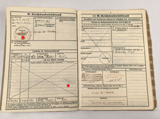 Heer, Wehrstammbuch eines Angehörigen im Infanterie Regiment 41 Amberg.