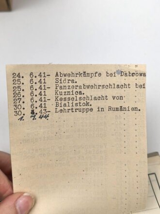 Heer, Wehrstammbuch eines Angehörigen zunächst Erg. Komp. Amberg, dann Infanterie Regiment 481 und 456, Landesschützen Batl.514.