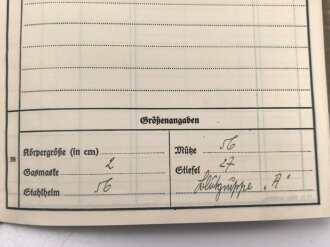 Heer, Wehrstammbuch eines Angehörigen zunächst Erg. Komp. Amberg, dann Infanterie Regiment 481 und 456, Landesschützen Batl.514.