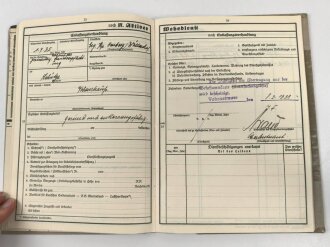 Heer, Wehrstammbuch eines Angehörigen zunächst Erg. Komp. Amberg, dann Infanterie Regiment 481 und 456, Landesschützen Batl.514.