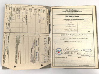 Heer, Wehrstammbuch eines Angehörigen zunächst Pionier Ersatz Btl. 46 Regensburg, danach verschiedene Grenadier und Pionier Einheiten.